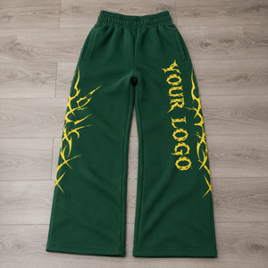 Wholesale heavyweight fleece lined joggers hidden zipper pocket elastic waistband joggers Private Label - Product Image 1