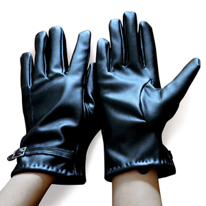 Gants en cuir pour femmes, mode hiver, compatibles écran tactile, doublés, coupe-vent, chauds, pour la conduite, en provenance du Pakistan - Product Image 6