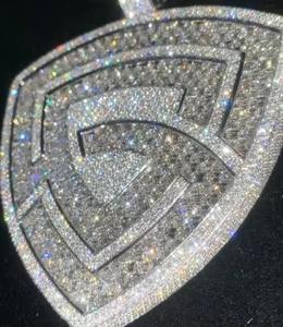 Breloques en diamant rond de 5,30 carats avec lettre personnalisée, plaqué or blanc 14 carats, pour les fêtes - Product Image 2