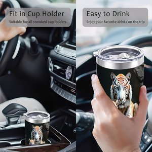 20oz Stainless Steel Tumbler Vacuum <b>Insulated</b> Leakproof Travel Mug Daily Use Commuter <b>Cup</b> - Product Image 4