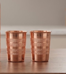 Verre à boire artisanal en cuivre pur, finition polie miroir, parfait pour une table de dîner élégante, mugs de CRAFTSY HOME - Product Image 5