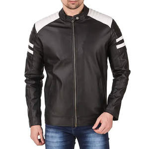 Nueva Llegada 2026 Chaqueta Cortavientos de Cuero Genuino para Hombre de Calidad Premium, Chaqueta de Cuero de Ante de Piel de Vaca con Cuello Alto - Product Image 1