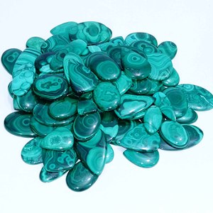 Natural Malachite Cabochon Loose Quartz Gemstone Fine Jewelry Making Gemstone Wholesale Lot Mix Shape - Product Image 3