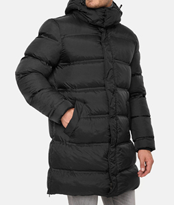 Men <b>Women</b> <b>Winter</b> Knee Length Zipper Closure Overcoat Couple Outerwear Supplier Fashion Outdoor OEM ODM Manufacturer Streetwear - Product Image 1