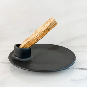 Metal And Wooden Palo Santo <b>Holder</b> With Geometric Pattern For Home Fragrance Spiritual Smudge Stick <b>Incense</b> <b>Holder</b> - Product Image 2