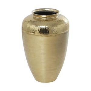 Modern Luxury Gold Metal Flower <b>Vase</b> Fluted Design <b>Tall</b> <b>Decorative</b> Tabletop Centerpiece Home Hotel Wedding <b>Decor</b> - Product Image 6