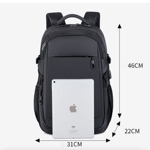 Tactical <b>Nylon</b> <b>Backpack</b> Large Capacity Multi-Functional Unisex Softback Style Waterproof Zipper Closure Gray Black Custom LOGO - Product Image 2