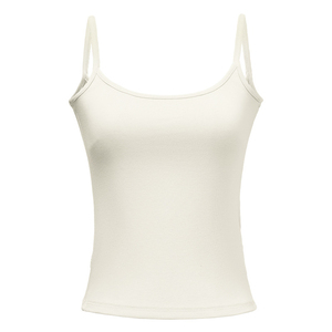 Camiseta sin mangas para mujer, estilo racerback, cuello alto, personalizada, acanalada, ajustada, tipo chaleco de verano, corte slim, deportiva, lisa, gris, camiseta sin mangas acanalada para mujer - Product Image 4