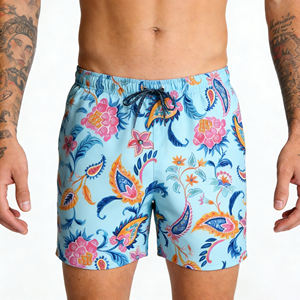 Shorts de playa tipo cargo, shorts deportivos para hombre con bolsillo, elásticos en 4 direcciones, de secado rápido, transpirables, para entrenamiento, impermeables. - Product Image 1