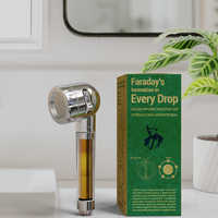 Filtre de douche portable MISU Everydrop, finition chromée, stérilisation à 99,9 % par l'argent, émission d'anions antimicrobiens, Corée