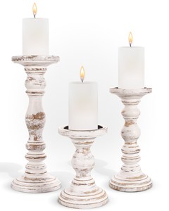 Juego de Portavelas Rústicos de Madera con Cubierta de Vidrio, Hechos a Mano para Decoración del Hogar, Ambiente Romántico e Iluminación Festiva - Product Image 2