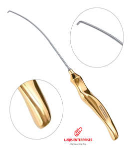 Dissectador de Nervios Endoscópico para Frente, Curvo Izquierdo, 23.5 cm, Acero Inoxidable, Instrumento Quirúrgico de Endoscopia - Product Image 1