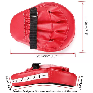 Équipement de boxe : Cible de frappe manuelle, Kit de pads de frappe thaïlandaise MMA, Mitts d'entraînement de karaté, Pads de frappe de précision, Pads de sparring pour la boxe - Product Image 5