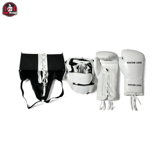 บริการ OEM ODM รับทำโลโก้ตามสั่ง อุปกรณ์ทนทานสำหรับ MMA มวยไทย และการฝึกซ้อม ชุดชกมวยสีขาวพรีเมียม - Product Image 2