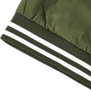 Chaquetas Varsity Clásicas Ligeras de Color Verde Oliva con Ribetes, MOQ Bajo, Diseño Personalizado, Chaquetas de Béisbol - Product Image 6