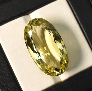 Cuarzo Limón Natural, Forma Ovalada Larga, 25X14.5X11 mm, Gema Suelta para la Elaboración de Joyería - Product Image 5