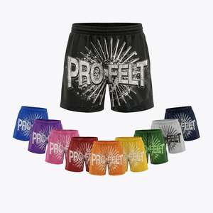 Shorts de sport décontractés d'été en toile 100 % coton respirant à séchage rapide, écologiques, avec logo personnalisé, style vintage – Meilleures ventes - Product Image 1