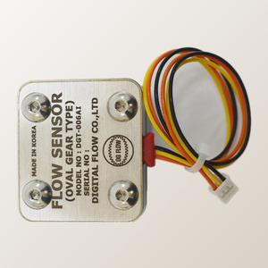 Débitmètre numérique DGT-006AI coréen à engrenages ovales, capteur de débit en aluminium avec filetage interne PT 1/4, fabriqué en Corée, pour carburants et diesel - Product Image 4