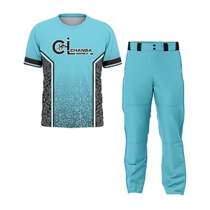 Conjunto de Uniforme de Softbol Personalizado de Alta Calidad, 100% Poliéster, Cierre de Cremallera, Bolsillos, Pantalones Cortos de Secado Rápido, Transpirables, con Estampado por Sublimación - Product Image 1
