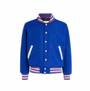 Chaquetas universitarias de lana, con cuello personalizado, forro acolchado, estilo béisbol, para hombre. - Product Image 1