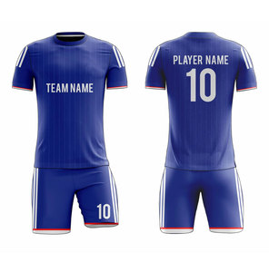 Conjunto de Camiseta de Fútbol Personalizable para Hombre, Manga Corta, 100% Poliéster, Absorbe la Humedad, Impresión con Nombre del Equipo, Diseño Sublimado, Corte Atlético - Product Image 1