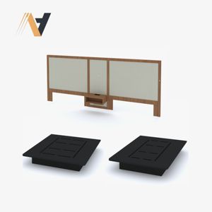 Juego de Muebles de Dormitorio Estándar con Función Práctica de Almacenamiento para Dormir, MDF/HPL/LPL para Suministros de Hostelería, Fábrica de Vietnam - Product Image 4