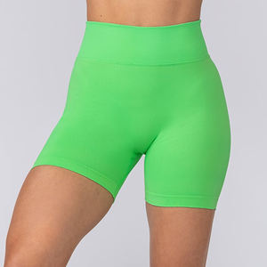 Shorts de fitness taille haute pour femmes |   Shorts de sport à séchage rapide pour le cyclisme et la gym |   Vêtements de sport compressifs pour femmes - Product Image 5