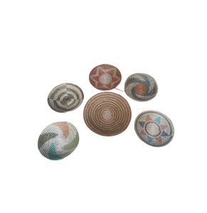 Cuenco de cesta de frutas tejido redondo de 30cm de Vietnam/cuenco decorativo de algas marinas de Material de algas marinas para caja de frutas, artesanía de mimbre, decoración de regalo - Product Image 3