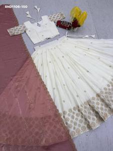Conjunto de Lehenga-Choli de diseñador Chinon con bordado de lentejuelas y pedrería, exportador mundial, proveedor indio. - Product Image 4