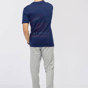 เสื้อยืดคอวีผู้ชาย ผ้าฝ้าย ทรงเข้ารูป แขนสั้น สำหรับขายออนไลน์ - Product Image 2
