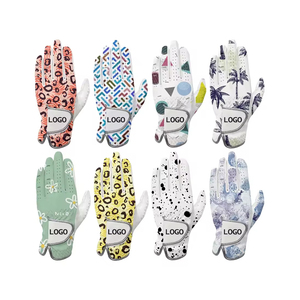 Nouveaux gants de golf en cuir Cabretta blanc, tissu respirant, logo personnalisé, matière douce, gants de golf durables en peau de mouton - Product Image 1