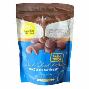 Chocolat Pur de Qualité Supérieure 58% Cacao Vente en Gros Expédition Mondiale HALAL OEM/ODM Bouton de Cacao Chocolat Noir Véritable 1KG Biscuits - Product Image 1