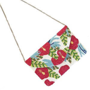 Sac à main en perles fait main pour femmes |   Pochette de soirée élégante, sac à main luxueux orné de perles |   Sac de soirée de créateur, mini sac tendance à perles - Product Image 1