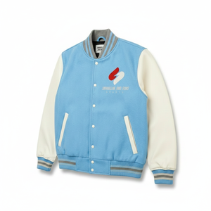 Veste de baseball décontractée pour homme, mélange coton et polyester, manches en PU, style streetwear - Product Image 3