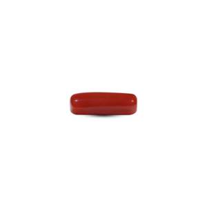 Natural Red Coral Oval Cabochon 5.4 Carat Loose Gemstone for Fine Jewelry - Product Image 1