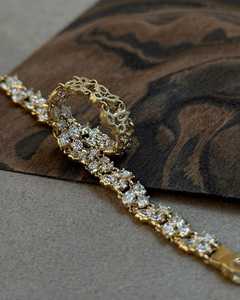Custom 14K <b>Solid</b> Gold Pear Marquise Lab Grown Diamond Prong Set IGI Certified Riviera Tennis Line Statement <b>Bracelets</b> Women 7 - Product Image 5