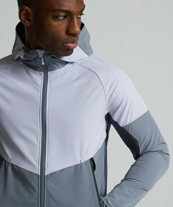 Survêtement de sport 2 pièces en nylon zippé pour homme, coupe-vent, imperméable, décontracté, de haute qualité, idéal pour l'automne et l'entraînement - Product Image 5