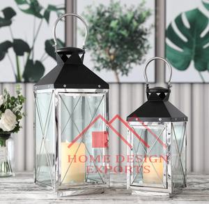 Linterna colgante de acero inoxidable con acabado plateado La mayoría de las ventas Diseño árabe Mesa de acero pulido de lujo Linterna de piso - Product Image 5