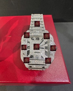 Montre carrée unisexe de luxe en acier inoxydable 40 mm, analogique, mécanique, affichage automatique de la date, alarme, GPS, fermoir pliant de haute qualité, sécurité - Product Image 1