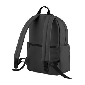 Minimalist <b>Black</b> Polyester <b>Backpack</b> Lightweight Soft Shell Rectangular Zipper Closure Unisex Daily Use - Product Image 2
