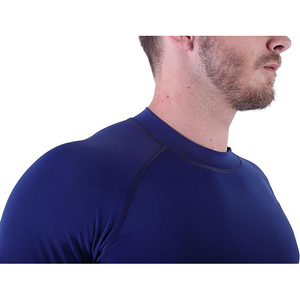 Custom Logo High Quality 100% Cotton Quick Dry Breathable Rash Guard Wholesale Plain Jiu Jitsu Fitness <b>Swim</b> <b>Shirts</b> Short Men - Product Image 2