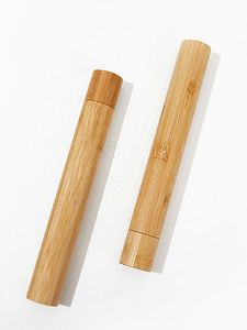 Wood <b>Toothbrush</b> <b>Holder</b> Stand Rectangle Minimalist Design For Bathroom Countertop Use - Product Image 2