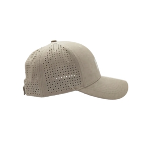 Custom Waterproof Sporty Golf <b>Hat</b> 6 Panel 2D Embroidery Logo Laser Cut Holes Perforated Velcro Buckle Baseball <b>Cap</b> Four Seasons - Product Image 3