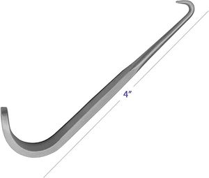 เครื่องมือผ่าตัดแบบดึงผิวหนัง McIndoe Skin Hook ด้ามแบน 4 ง่าม คมปานกลาง สำหรับการผ่าตัด ได้รับการรับรองมาตรฐาน ISO - Product Image 2