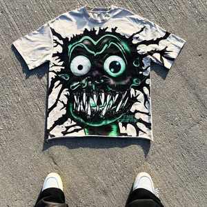 Camiseta de Moda para Mujer, 100% Algodón, Tejido Transpirable, Ecológico, Impresión Digital, Proveedor Mayorista OEM - Product Image 4