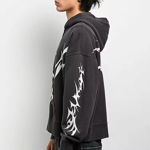 เสื้อฮู้ดดี้ผู้ชายไซส์ใหญ่พิเศษสั่งทำพิเศษ น้ำหนักมาก พิมพ์ลายแบบซับลิเมชั่น ผ้าฝ้าย 100% สำหรับขาย ยี่ห้อ ARTIST INDUSTRY - Product Image 6