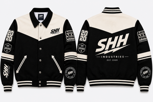 SHH INDUSTRIES Custom <b>Men</b> Varsity <b>Jacket</b> Embroidered Patch Letterman <b>Baseball</b> Bomber <b>Jacket</b> Streetwear College <b>Jacket</b> OEM - Product Image 3