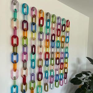 Accesorios de lujo personalizados, cadenas decorativas multiusos, cadenas gruesas de resina, cadenas acrílicas para decoración de pared - Product Image 1