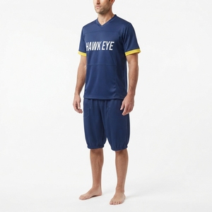 Camiseta Deportiva de Fútbol Americano Personalizada para Hombre, Venta al por Mayor, Cuello en V, Manga Corta, Transpirable, Uniforme de Equipo de Poliéster - Product Image 3