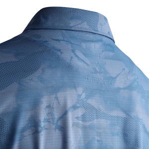 เสื้อเชิ้ตธุรกิจผู้ชายสีพื้นแบบปรับแต่งได้ ผ้าถักโพลีเอสเตอร์ 200GSM ระบายอากาศ แขนสั้น ปักโลโก้ด้านหน้า - Product Image 4